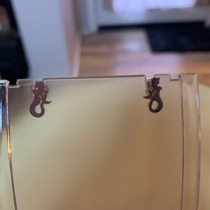 Mini stainless steel mermaid earrings